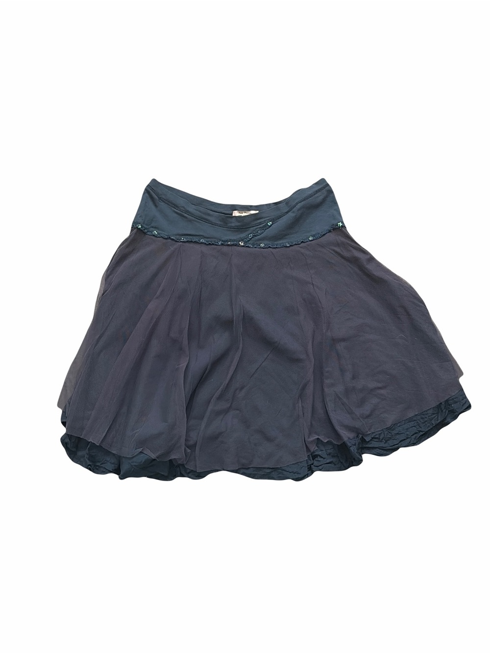 Vintage Y2K Free People drop-waist layered mini skirt